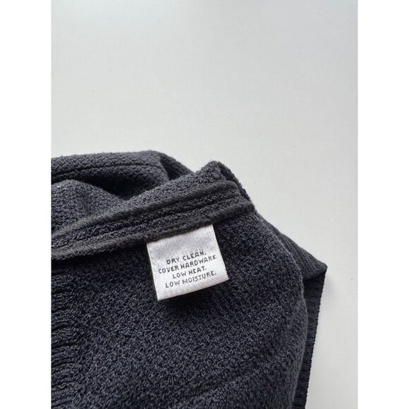 ST JOHN COLLECTION Black Wool Knit Cardigan Jacket, Size 12 - Picture 12 of 13